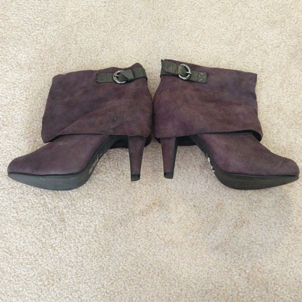 Grey ankle boots